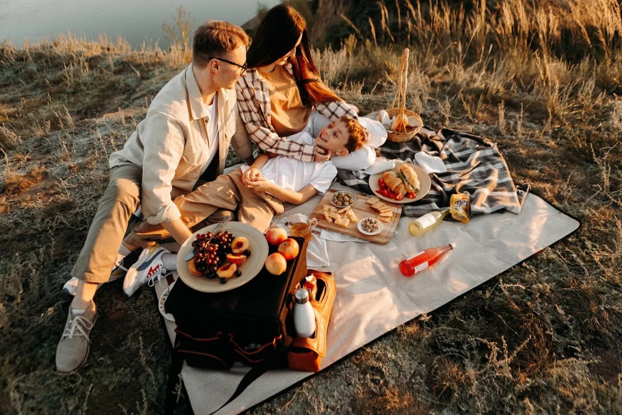 modern picnic blanket